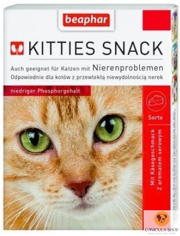 Beaphar Kitties Snack - przysmak dla kotów z wrażliwymi nerkami 75 tabl.