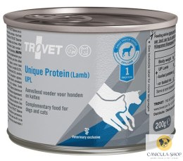 Trovet Unique Protein UPL Jagnięcina dla psa i kota puszka 200g