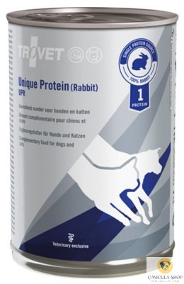 Trovet Unique Protein UPR Królik dla psa i kota puszka 400g