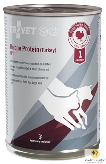 Trovet Unique Protein UPT Indyk dla psa i kota puszka 400g