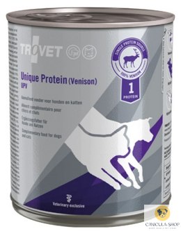 Trovet Unique Protein UPV Dziczyzna dla psa i kota puszka 800g