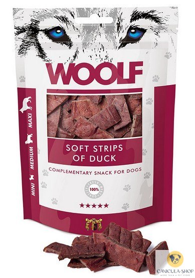 Woolf - Soft Strips of Duck 100g