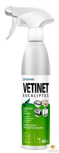 Eurowet Vetinet płyn do kuwet i klatek 500ml