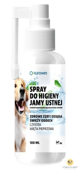 Eurowet Spray do higieny jamy ustnej dla psów i kotów 100ml