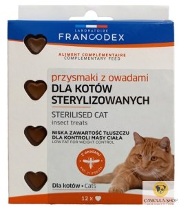 Francodex Przysmak z owadami dla kota sterylizowanego 12szt. [FR170380]