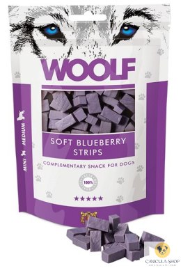 Woolf - Soft Blueberry Strips 100g