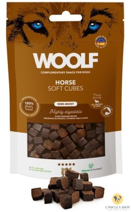 Woolf - Soft Cubes Monoprotein Horse 100g