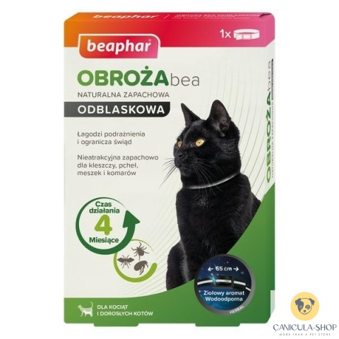 Beaphar - Obroża Bea dla kota 35cm - naturalna zapachowa odblaskowa