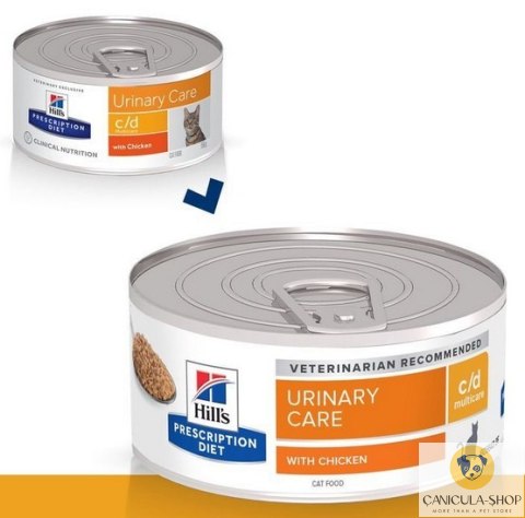 Hill's Prescription Diet - c/d Feline z Kurczakiem pasztet puszka 156g - dodane z medivet Hill's Prescription Diet - c/d Feline z Kurczakiem pasztet puszka 156g - dodane z medivet