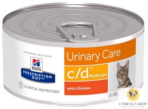 Hill's Prescription Diet - c/d Feline z Kurczakiem pasztet puszka 156g - dodane z medivet Hill's Prescription Diet - c/d Feline z Kurczakiem pasztet puszka 156g - dodane z medivet