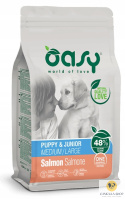 OASY OAP - Puppy &amp; Junior Medium / Large ŁOSOŚ 12kg