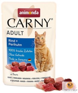 Animonda Carny - Wołowina i Perliczka - Koty dorosłe [85g]