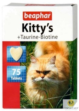 Beaphar Kitty's Taurine + Biotine tabletki witaminowe 75szt