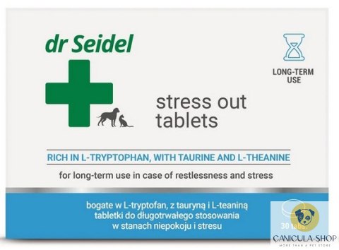 DermaPharm - Stress Out dla psa i kota blister 30 tabl. DermaPharm - Stress Out dla psa i kota blister 30 tabl.