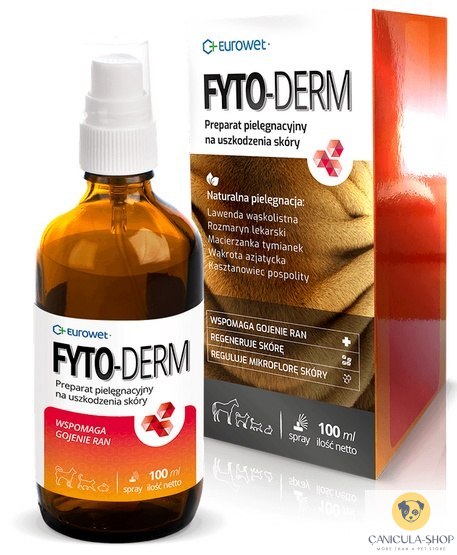 EUROWET Fyto-derm spray na rany 100ml EUROWET Fyto-derm spray na rany 100ml