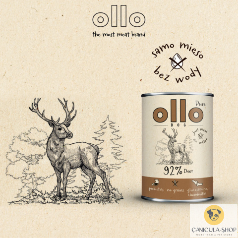 Ollo Pure - Jeleń 400g Ollo Pure - Jeleń 400g