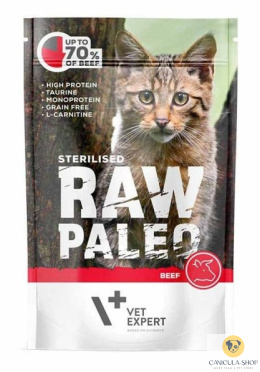 Raw Paleo - Sterilized Cat Beef 100g saszetka