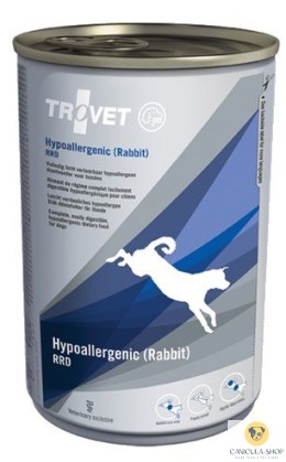 Trovet RRD Hypoallergenic Królik dla psa puszka 400g