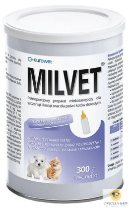 Milvet Preparat mlekozastępczy dla szczeniąt i kociąt 300g