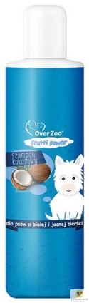 Over Zoo Frutti Power Szampon o zapachu kokosowym - psy z białą i jasną sierścią 200ml