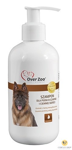 Over Zoo Szampon dla psów o czarnej i ciemnej sierści 250ml