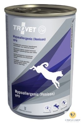 Trovet VPD Hypoallergenic Dziczyzna dla psa puszka 400g