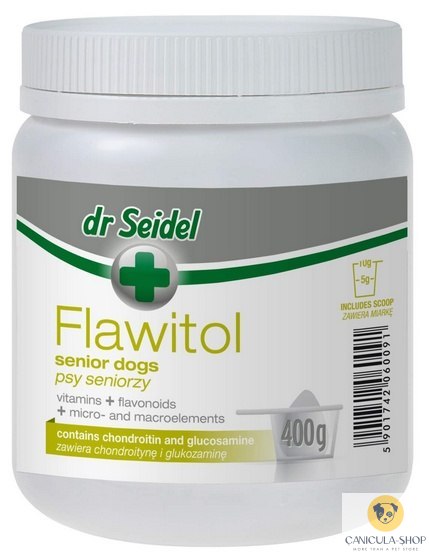 Dr Seidel - Flawitol dla psów seniorów - proszek 400g