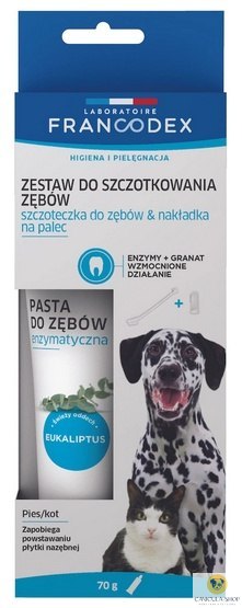 Francodex Zestaw do szczotkowania zębów pasta + szczoteczka [FR179122]